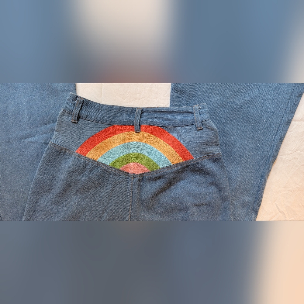 Current San Francisco Rainbow bell bottoms size 2